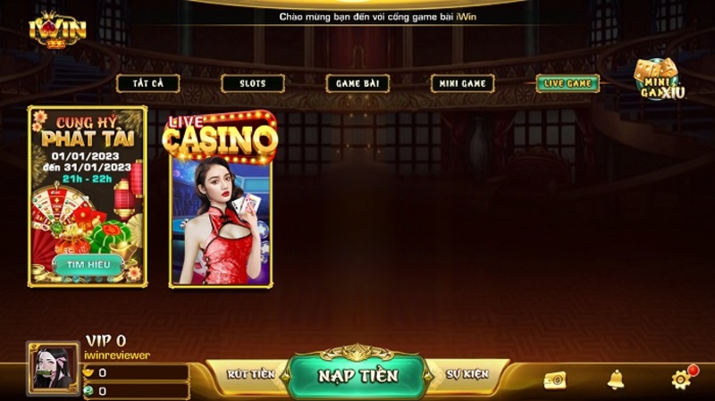 Bí quyết chơi live casino kiếm tiền triệu mỗi ngày tại iWin